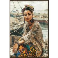 Slika Na Platnu Denise Small - barve wenge/večbarvno, Moderno, umetna masa/tekstil (60/90cm) - Premium Living