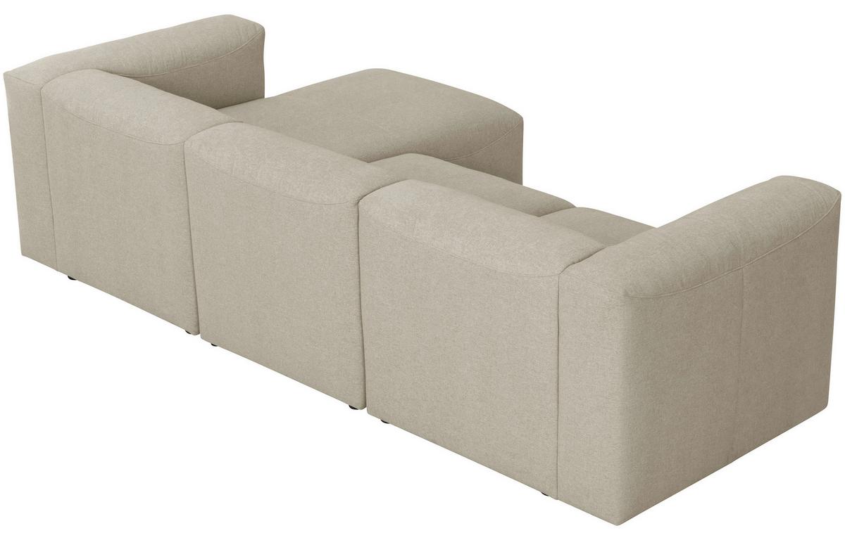 ECKSOFA LENA - Creme, Design, Kunststoff/Textil (275/160cm) - Max Winzer