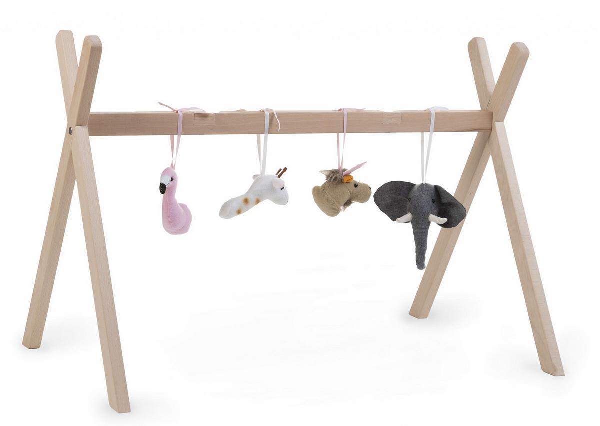 STELAŻ DO KOŁYSKI TIPMBSN - kolor bukowy, Trend, drewno (87/52/60cm) - Childhome