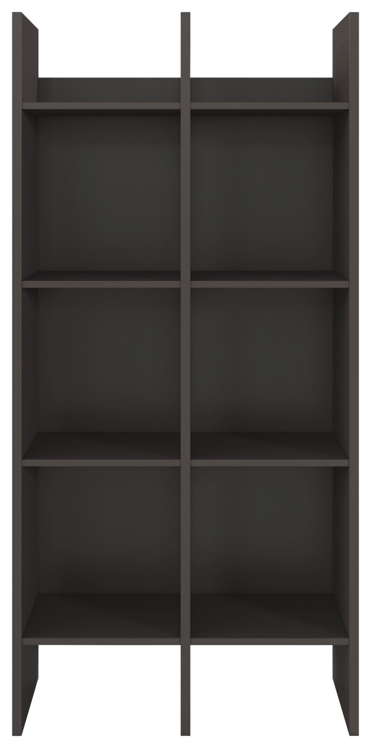 Regalni Element Endora, Barva Grafita - barve grafita, Konvencionalno, leseni material (78/162/34cm) - Xora