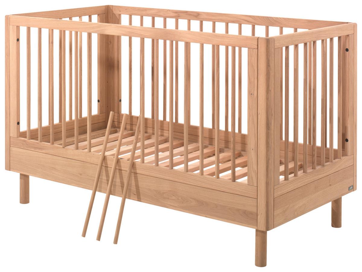Gitterbett FORREST Naturfarben ca. 70x140 cm Echtholz Eiche - Naturfarben, MODERN, Holz (70/140cm) - Vipack