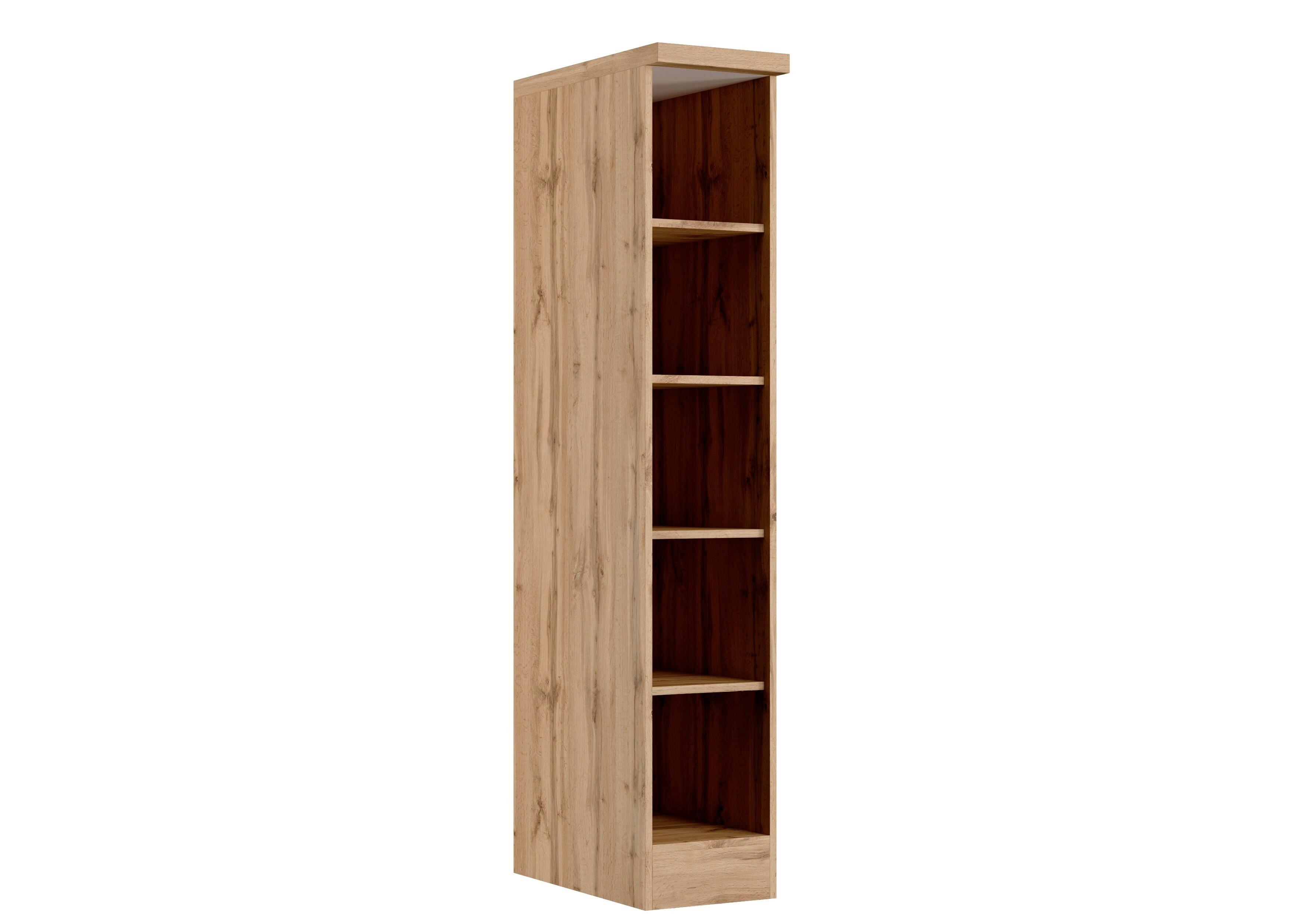 Regal Turin ca. 30x166 cm Wotan Eiche - Eiche Wotan, Design, Holzwerkstoff (30/166/60cm) - Held