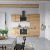 Küchenleerblock Structura High o. Geräte Eiche - Schieferfarben/Eichefarben, MODERN, Holzwerkstoff/Metall (270cm) - Nobilia
