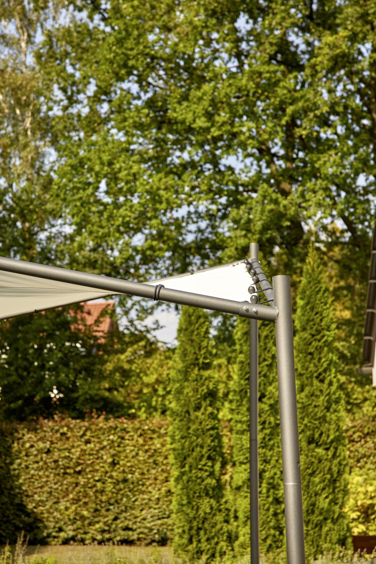 Pavillon Berlino 300x300 cm - Hellgrau, KONVENTIONELL, Textil (300/209/300cm) - Siena Garden
