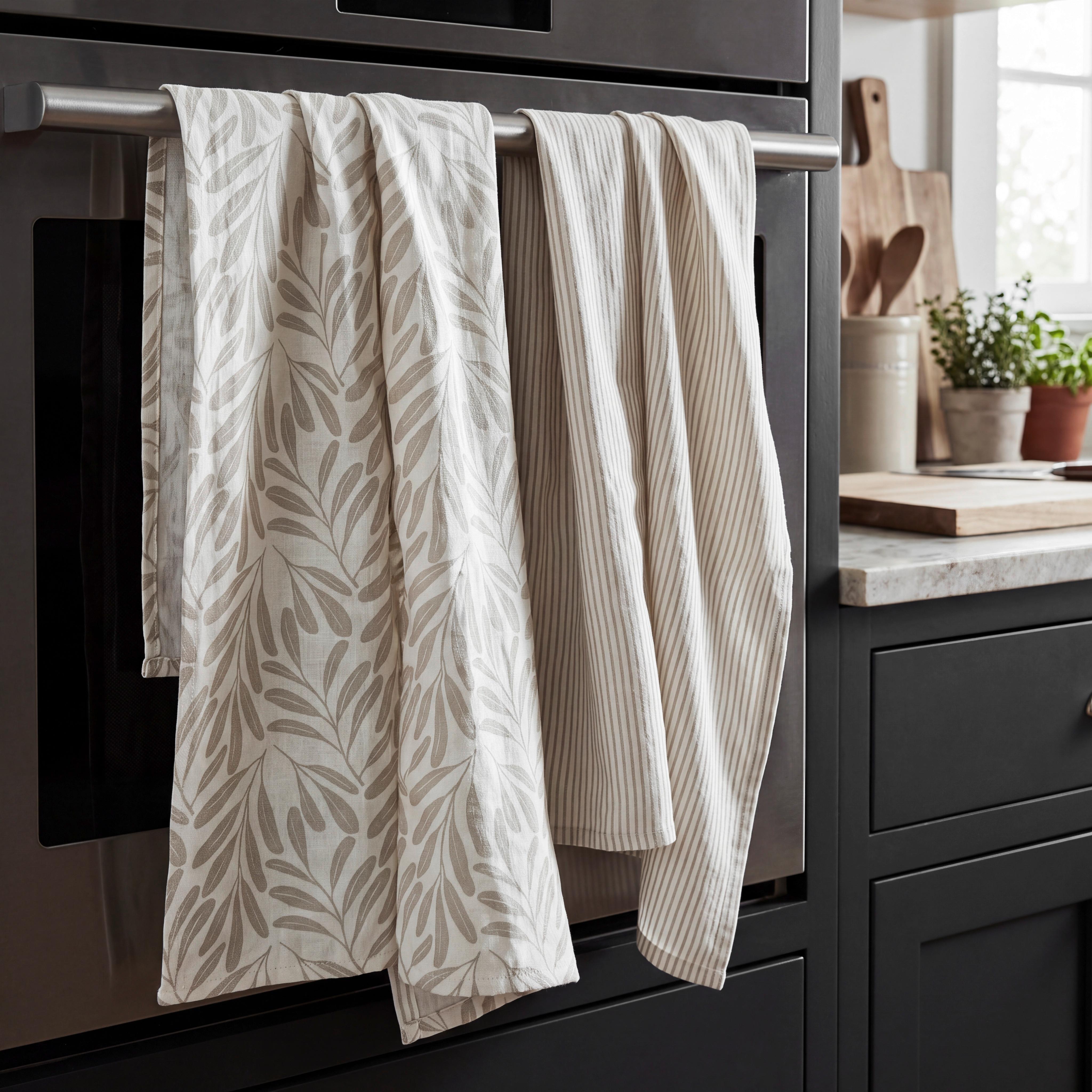 SET DE TORCHONS HANNE - Beige, textile (50/70cm) - Mömax