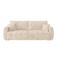 Canapea extensibila BALI - alb/gri, Modern, lemn/textil (245/74-90/104cm) - Luca Bessoni