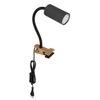 Klemmleuchte Robby Max. 25 Watt - Graphitfarben/Schwarz, Basics, Metall (10/5.5/41.5cm) - Globo