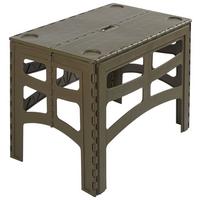 Campingtisch Timo Olivgrün - Olivgrün, KONVENTIONELL, Kunststoff (70/45/55cm)