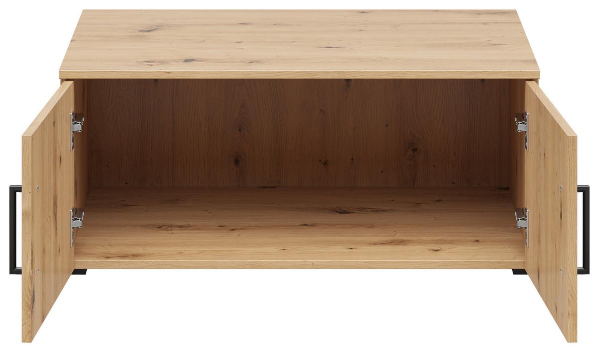 Nastavek Za Omaro Multistauraum - črna/hrast artisan, Moderno, umetna masa/leseni material (80/35/52cm) - Premium Living