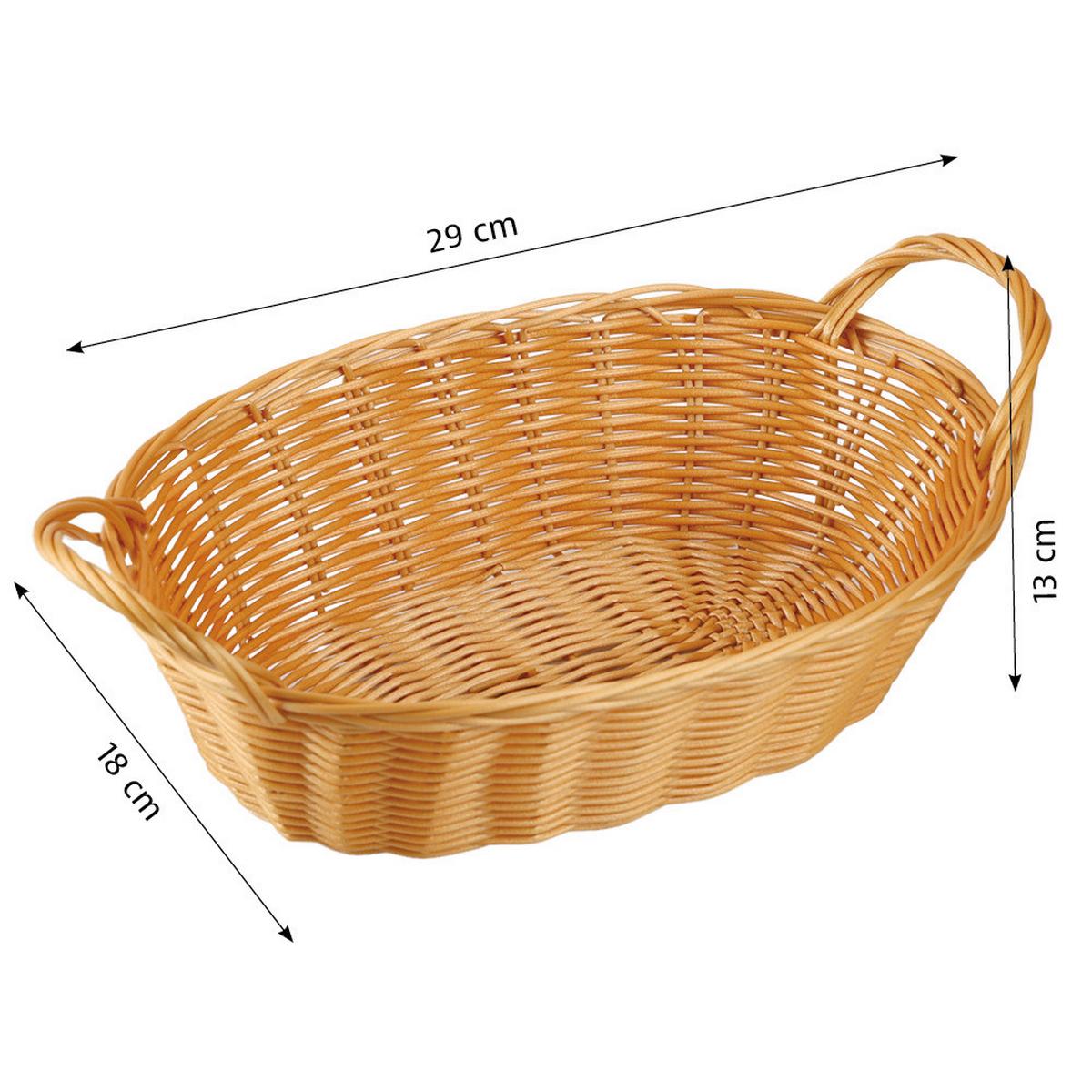 KOSZ NA PIECZYWO 1783615 - brązowy, Basics, tworzywo sztuczne (29/6/18cm) - Kesper