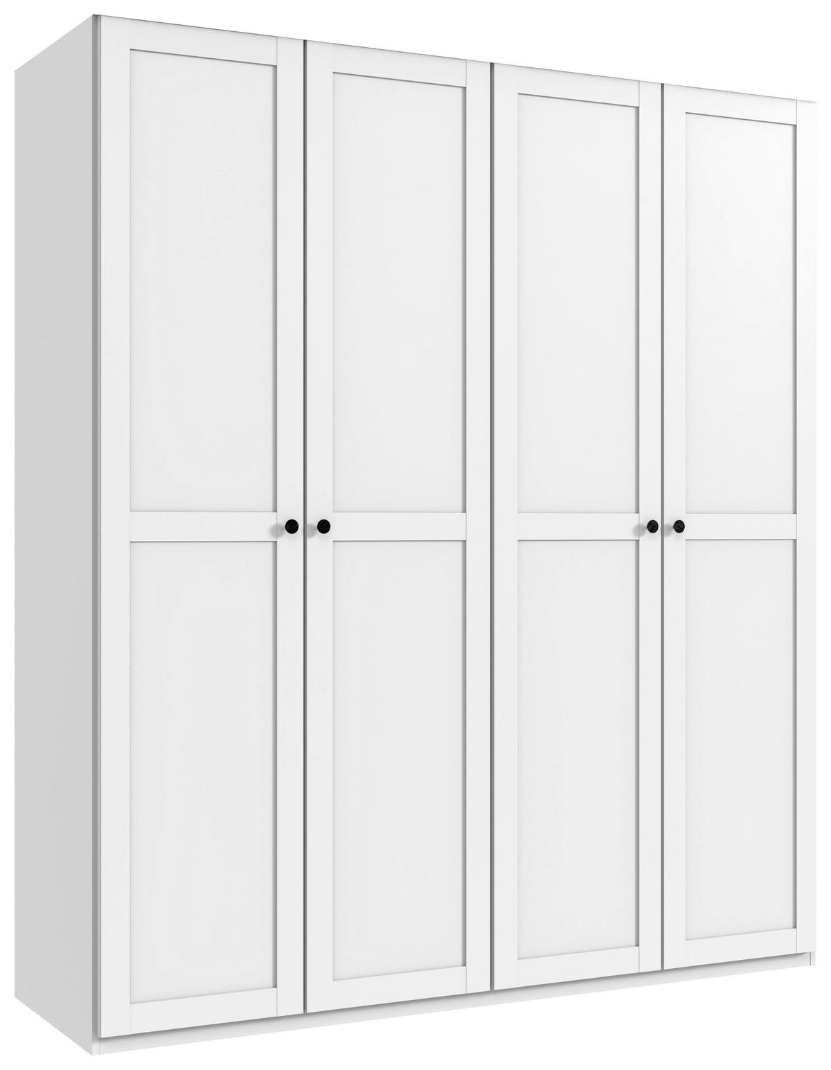 Ormar S Klasičnim Vratima New York B - bijela, Konvencionalno, drvni materijal/metal (180/208/58cm) - Modern Living