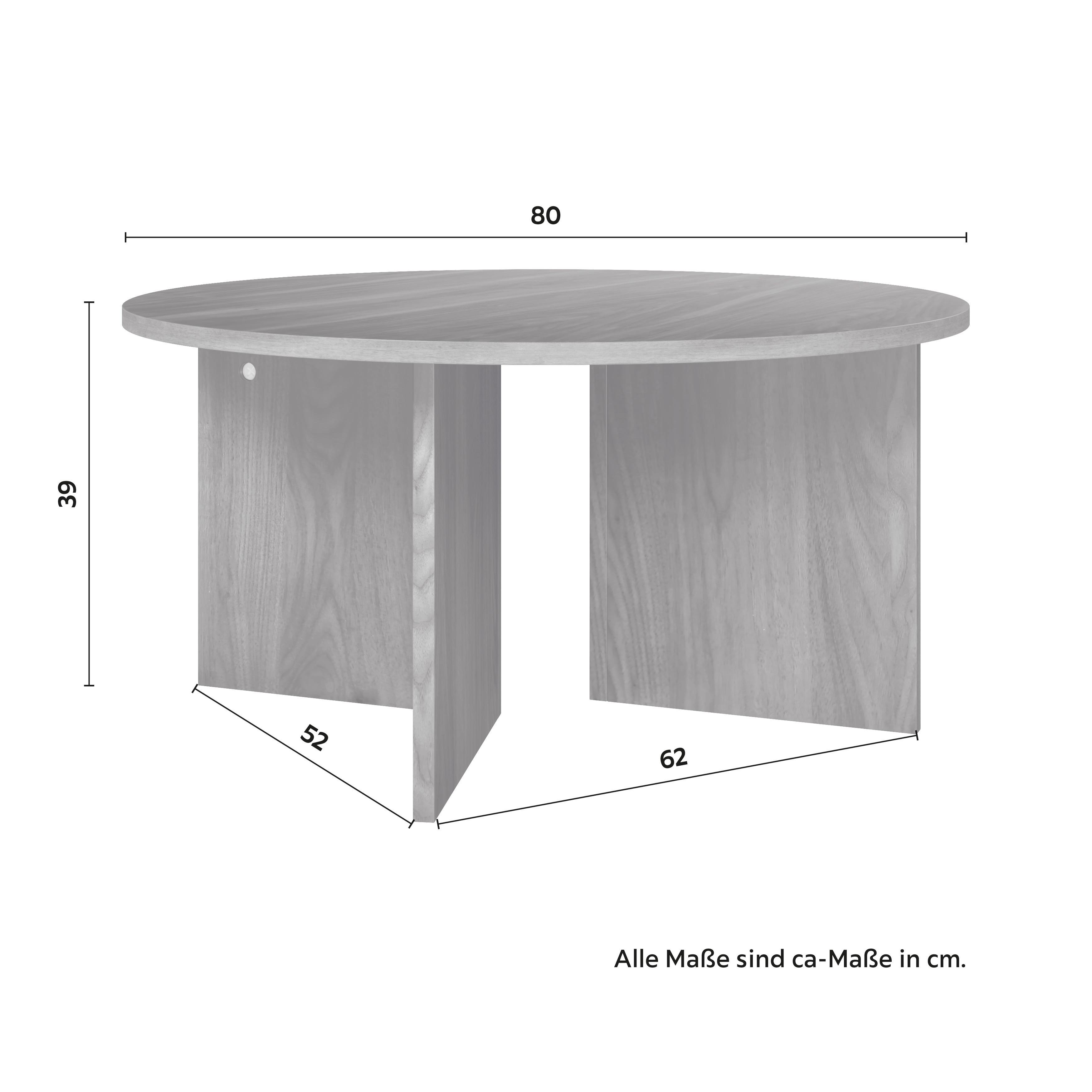 SOFFBORD CELINA - valnötsfärgad, Modern, trämaterial/trä (80/39cm) - Bessagi Home
