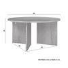 SOFFBORD CELINA - valnötsfärgad, Modern, trämaterial/trä (80/39cm) - Bessagi Home