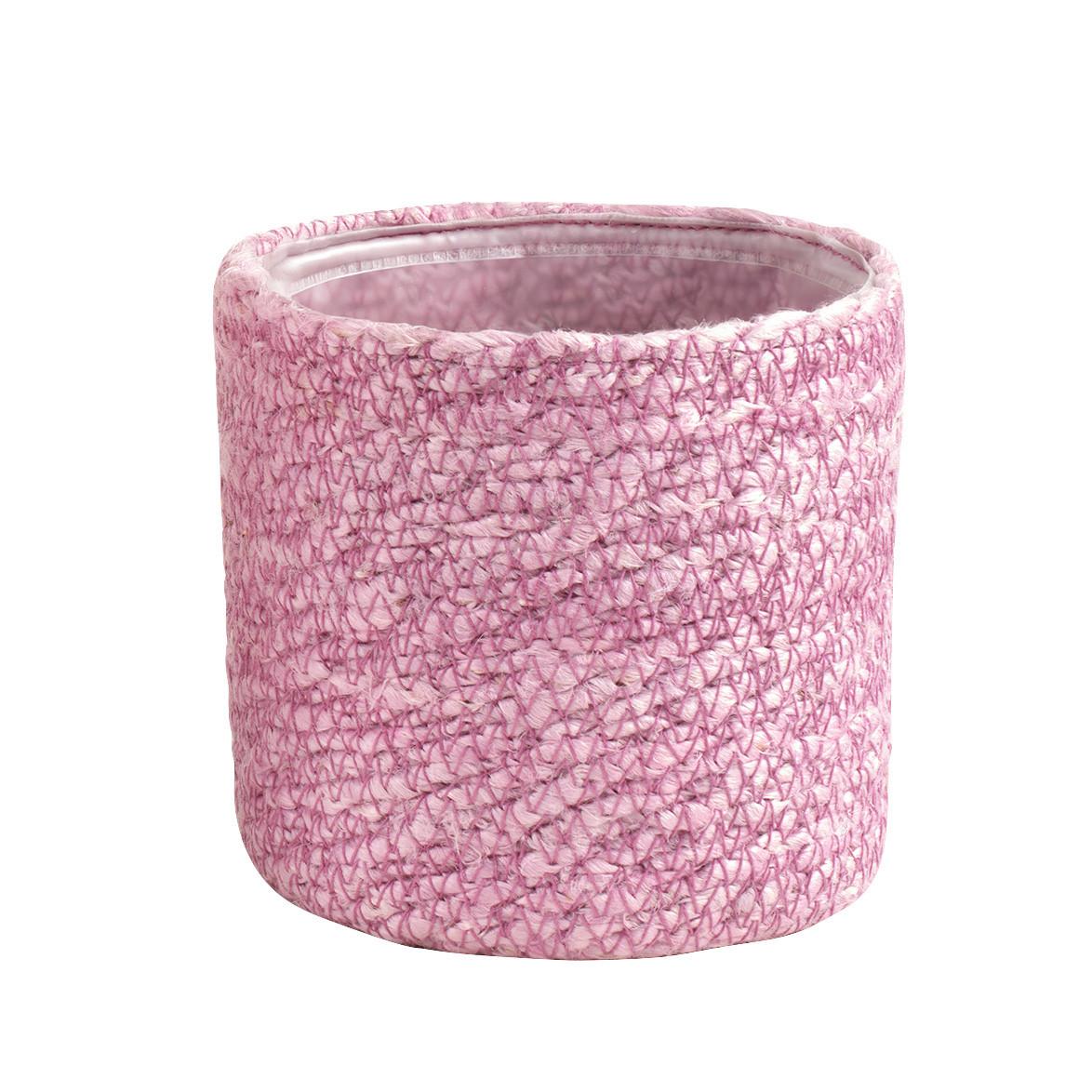 Pflanztopf Atlantic Korb Violett Ø ca. 14cm - Violett, MODERN, Textil (14/14cm) - Mömax