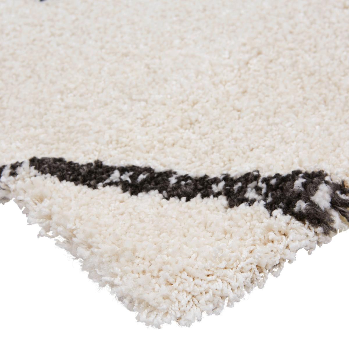 Covor țesut Timon - crem/negru, Modern, textil (80/150cm) - Modern Living