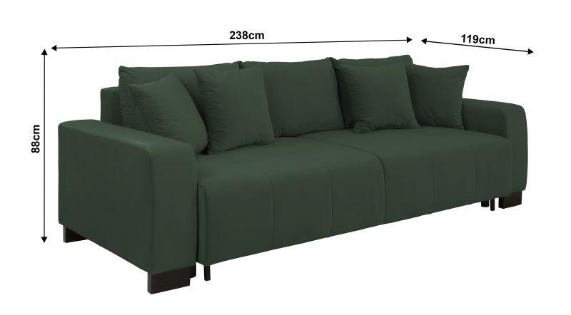 Canapea ALPHA NEW LUX DL - Modern (238/88/119cm)