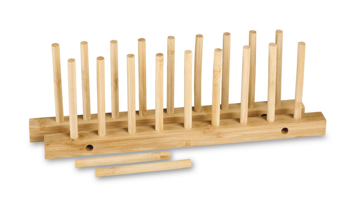 Suport pentru farfurii ALEXA - culoare natur, Konventionell, lemn (34/12/11cm) - Modern Living