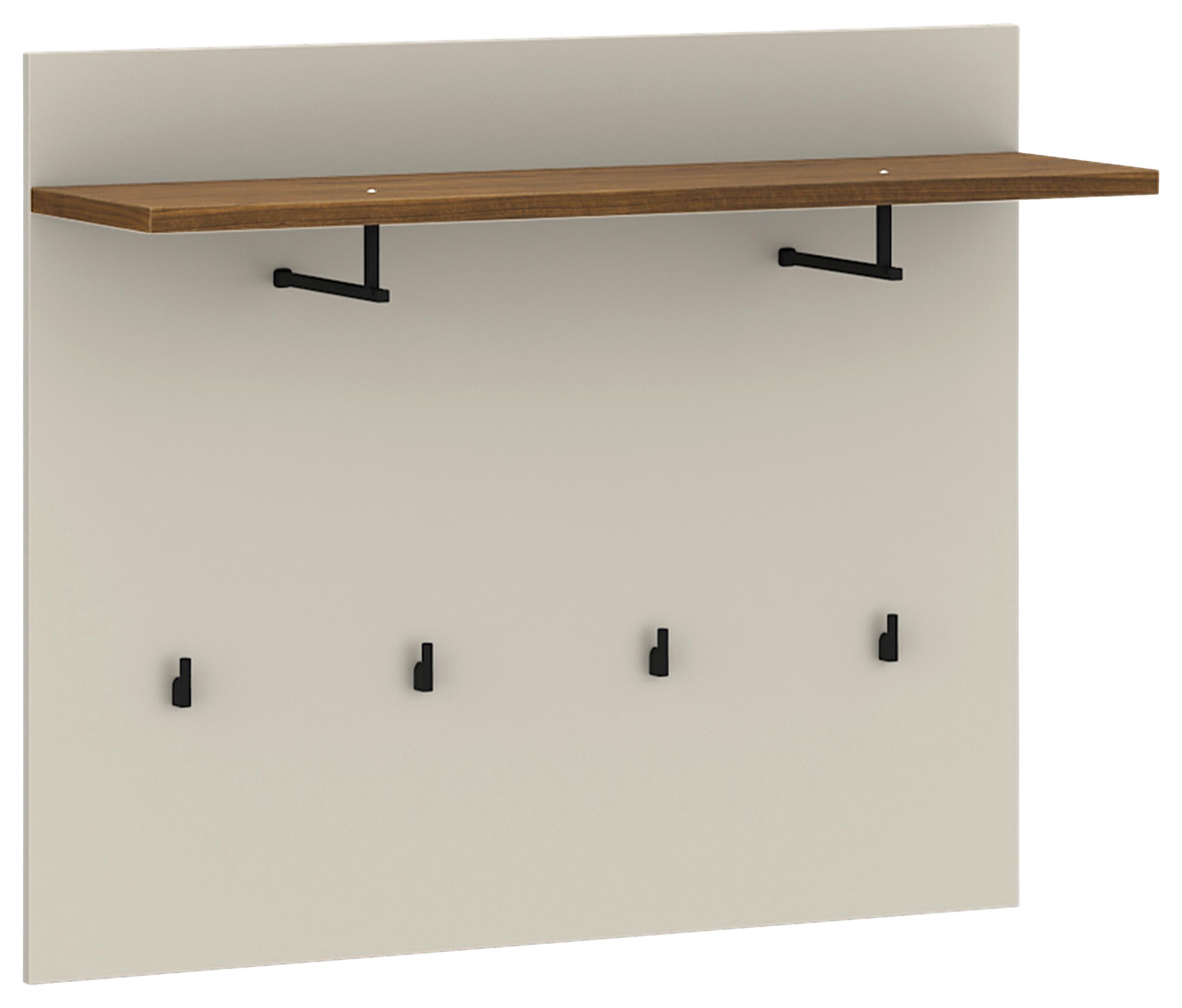 Panou Cuier Salo - cașmir/culoare lemn de nuc, Modern, material pe bază de lemn (94,2/80/30cm) - Modern Living