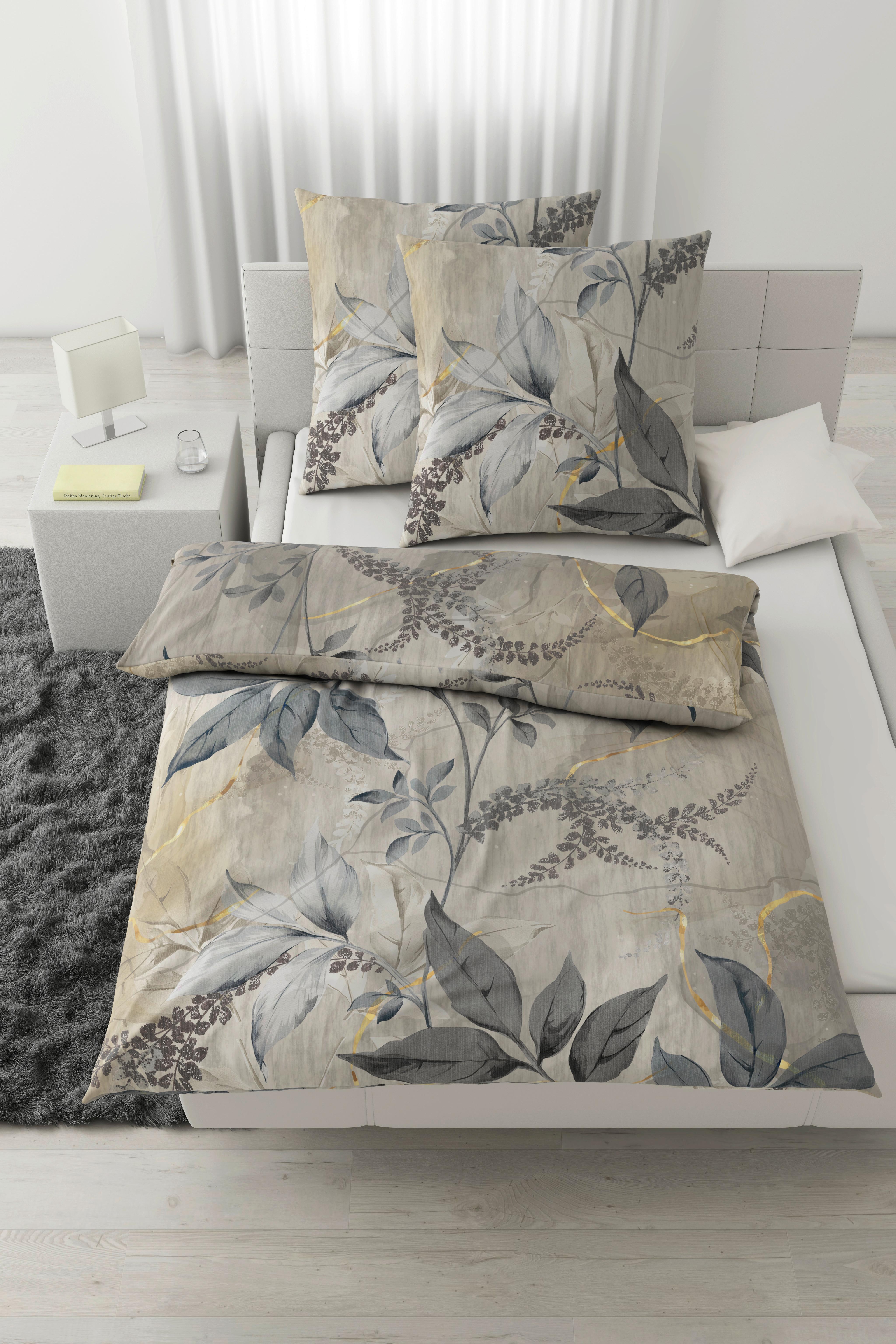 Bettwäsche Chiara XXL Beige ca. 200x200cm - Beige, KONVENTIONELL, Textil (200/200cm) - Modern Living
