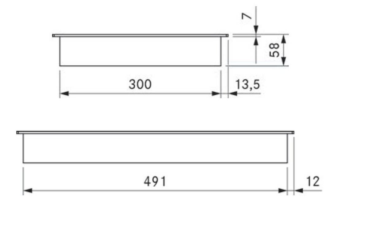 Kochfeld-Dunstabzug-Kombi CKA2FI - Schwarz, Trend, Glas/Metall (77cm) - Bora