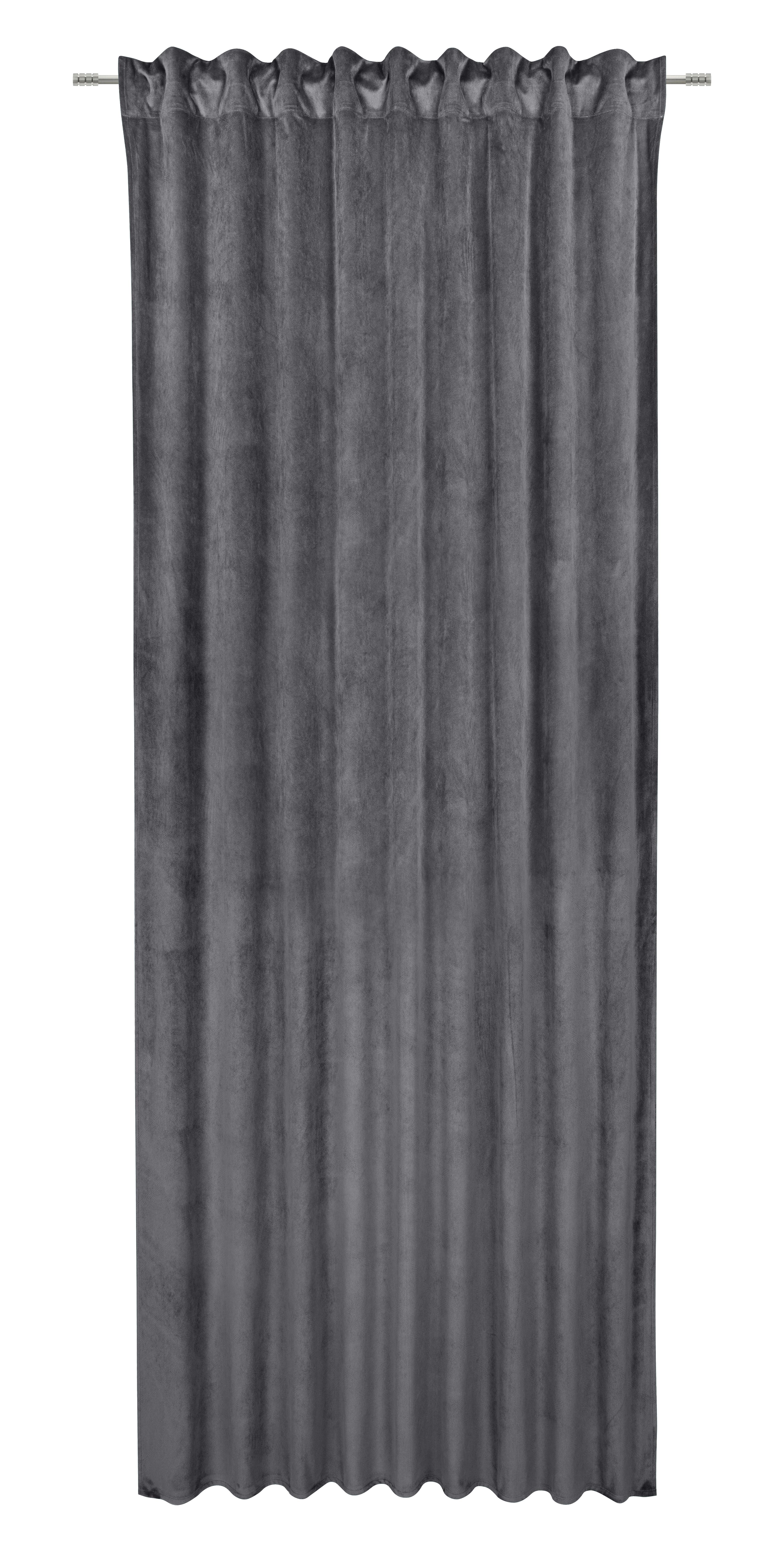 Gotova Zavjesa Bianca - siva, Konventionell, tekstil (140/245cm) - Modern Living