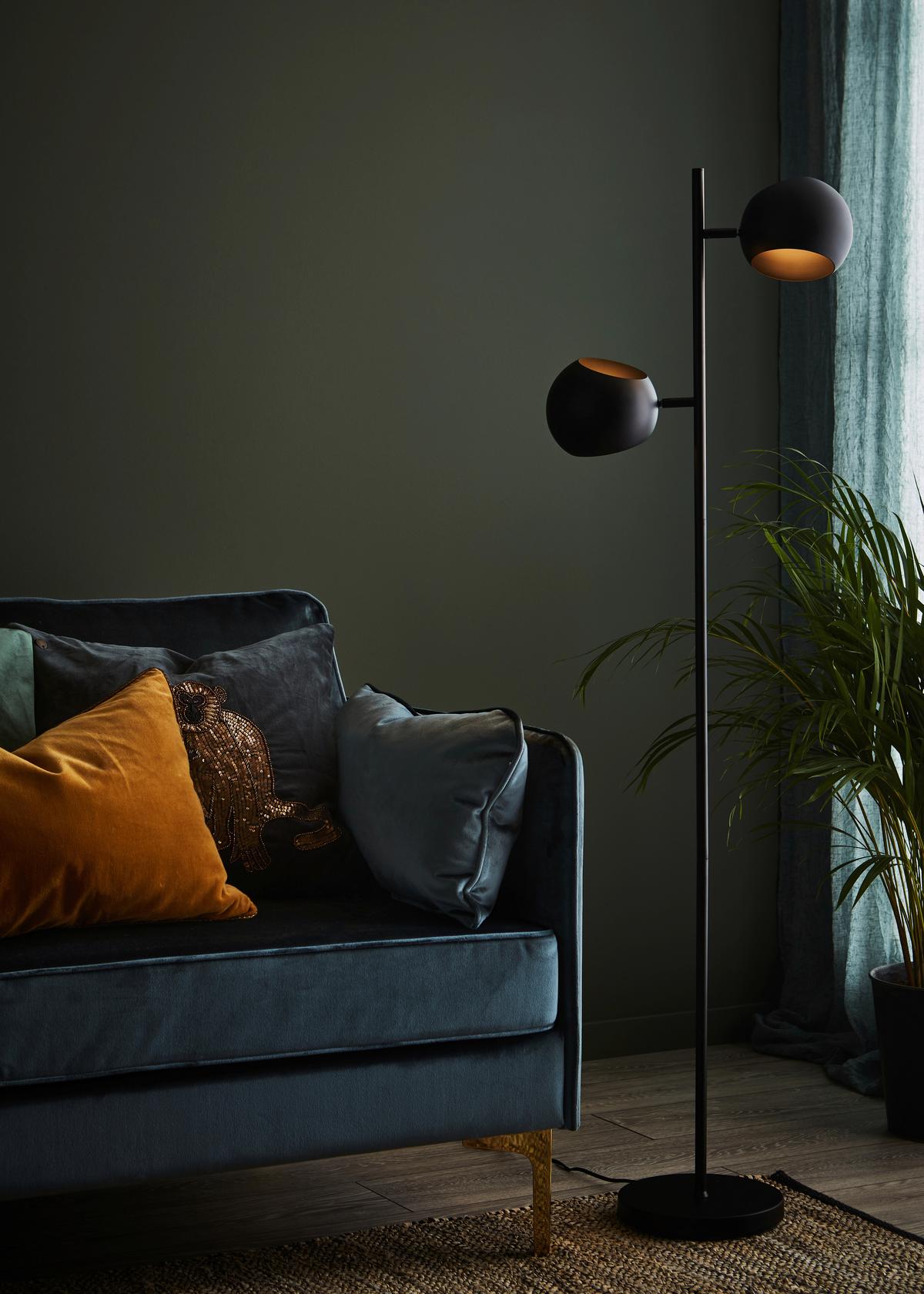 Stehleuchte Edgar max. 40 Watt - Schwarz, Basics, Metall (23/40/145cm) - Markslöjd