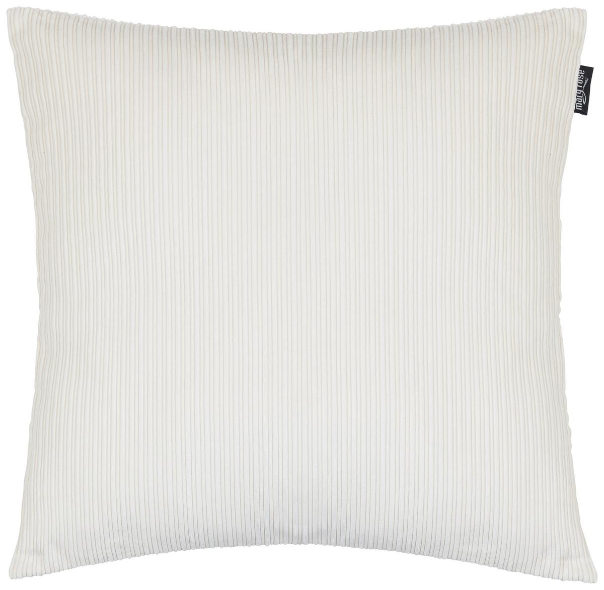 Zierkissen Willow in Weiß ca. 50x50cm - Weiß, MODERN, Textil (50/50cm) - Mary's