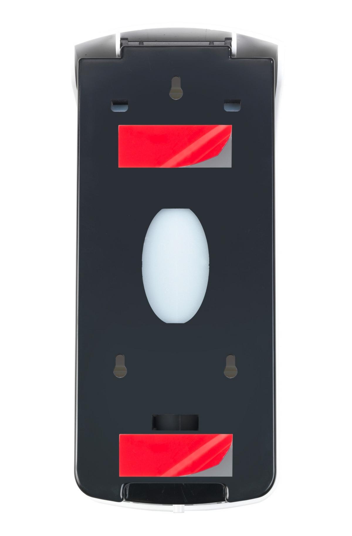 Dozator săpun Ranera - alb/negru, Modern, plastic (10,5/24,5/10,5cm) - Wenko