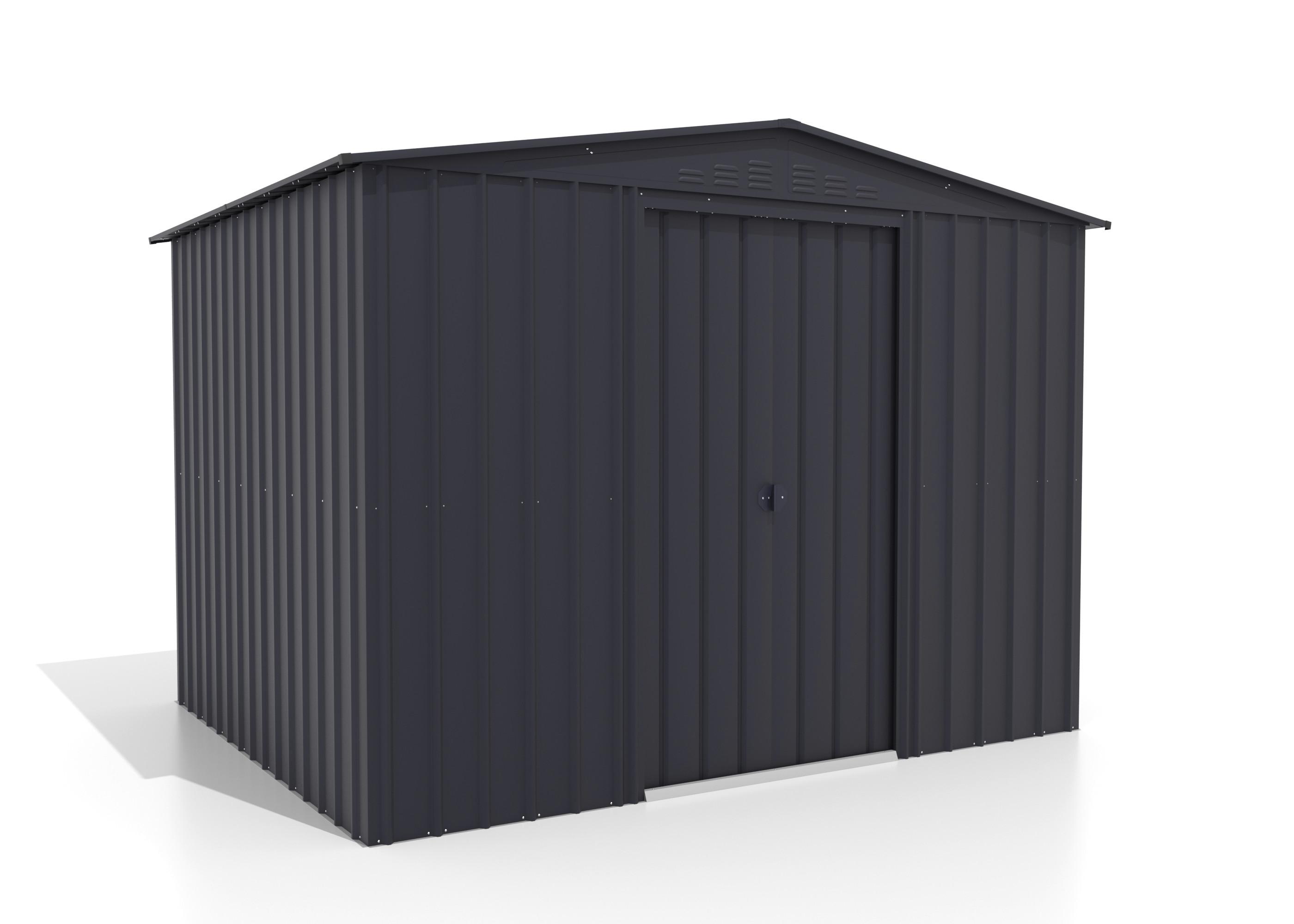 Gartenhaus Raumwunder Tower 108 in Anthrazit - Anthrazit, Basics, Metall (308/225/247cm)