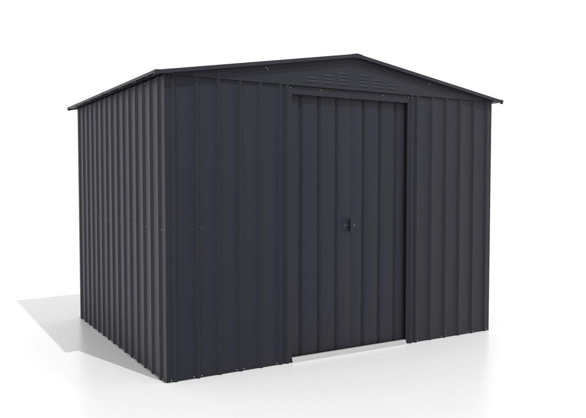 Gartenhaus Raumwunder Tower 108 in Anthrazit - Anthrazit, Basics, Metall (308/225/247cm)