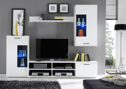 Dnevni Regal Frontal, Bela - bela (230/190/38cm) - Mömax