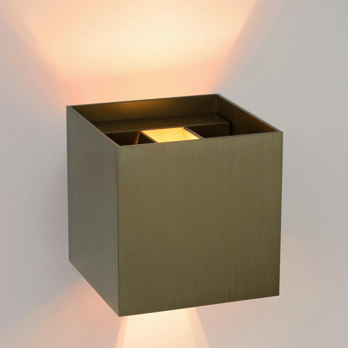 Led-wandleuchte 09217/04/97 Xio - Cappuccino, Design, Metall (9.7/9.7/9.7cm) - Lucide