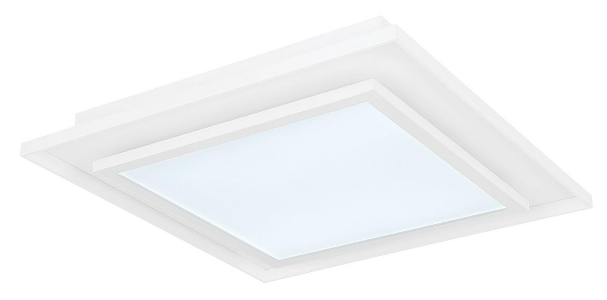 LED-Deckenleuchte Murphy Weiß max. 24 Watt - Weiß, Design, Kunststoff/Metall (44,3/44,3/6,3cm) - Globo