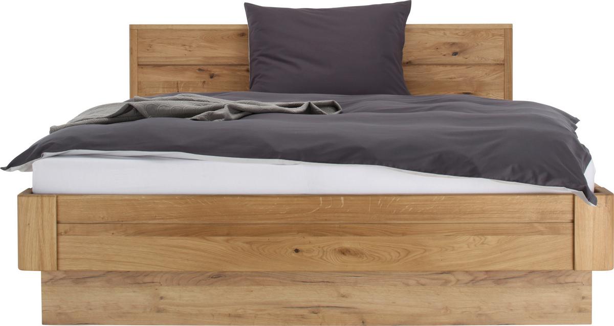 Bett in Eichefarben ca.160x200cm - Eichefarben, KONVENTIONELL, Holz (160/200cm) - ecoTree