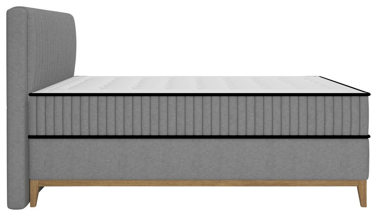 Bett Elena Gaphitfarben ca. 120x200cm - Graphitfarben, KONVENTIONELL, Holz/Holzwerkstoff (120/200cm) - Sembella