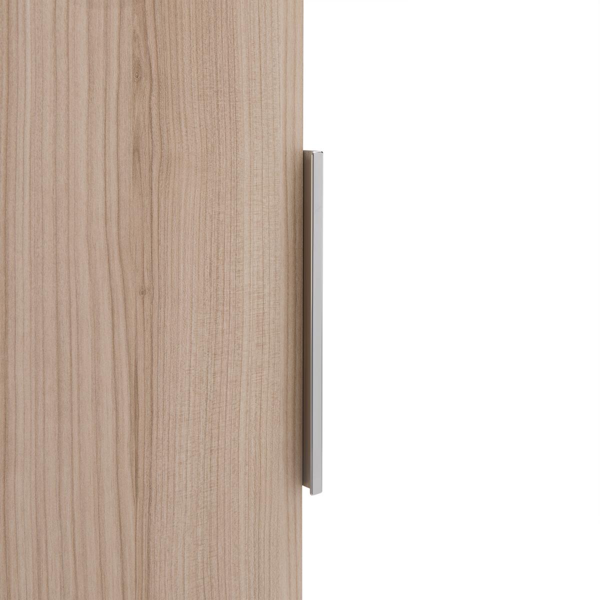 Hängeelement Siena Eichefarben - Chromfarben/Eichefarben, MODERN, Glas/Holzwerkstoff (45/125/32cm) - Premium Living