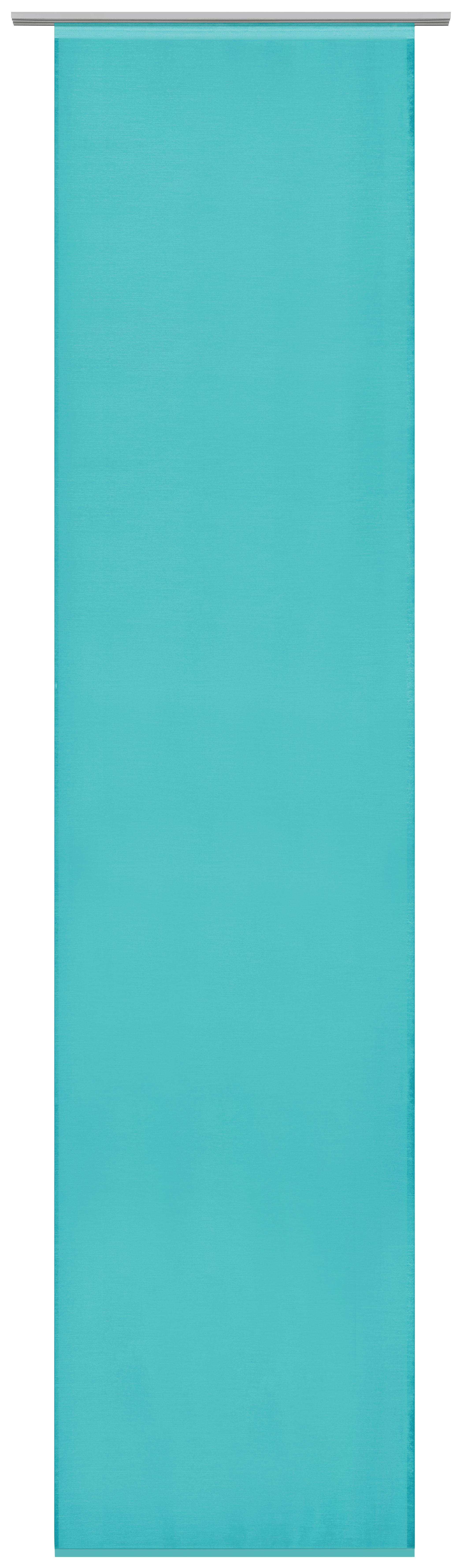 Flächenvorhang Uni Petrol 60x245cm - Petrol, MODERN, Textil (60/245cm) - Mömax modern living