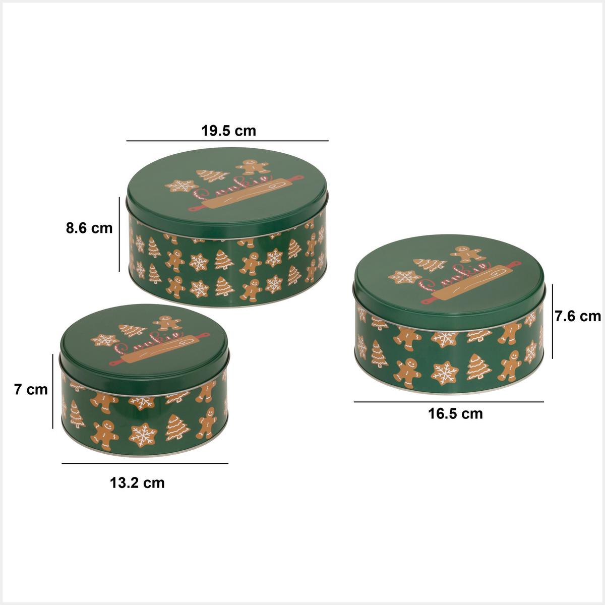Posuda Za Kekse Deco - višebojno, Basics, metal (19,5/8,6cm)