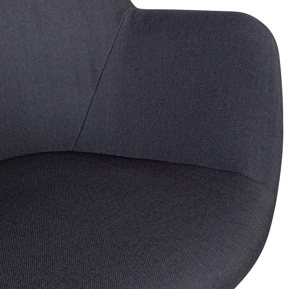 Set Naslanjačev Wl6.115 - črna, Moderno, tekstil/les (54/85/58cm) - MID.YOU