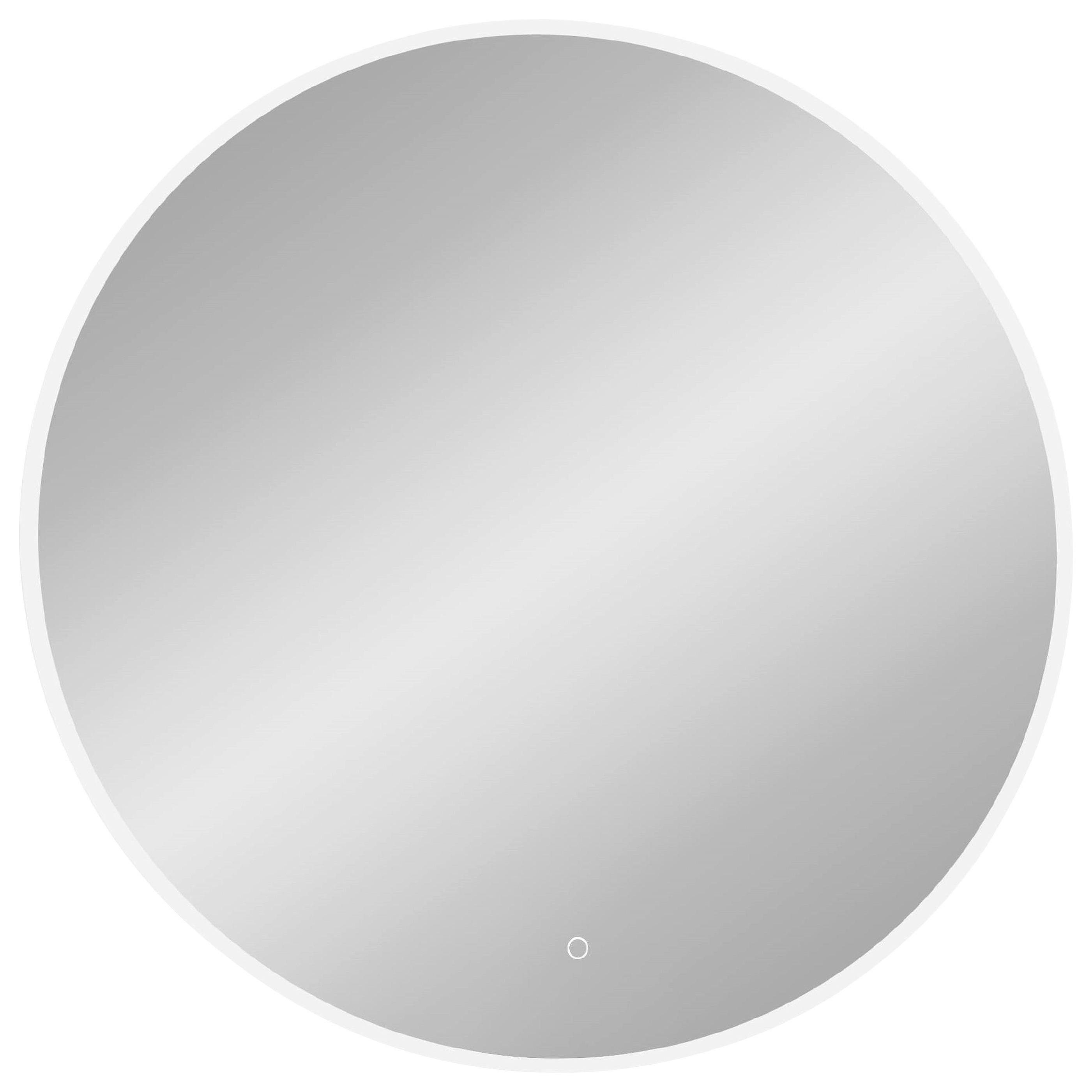 LUSTRO ŁAZIENKOWE SP-ABRIL - kolor srebrny, Modern, tworzywo sztuczne/szkło (60/60/4,2cm) - Celina Home