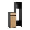 HALLMÖBEL ANDY -EXKLUSIV- - svart/ek Artisan, Modern, trämaterial (98/195/38cm) - Mömax