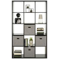 Raumteiler in Schwarz - Schwarz, MODERN, Holzwerkstoff (107,2/176,3/32,9cm) - Mömax