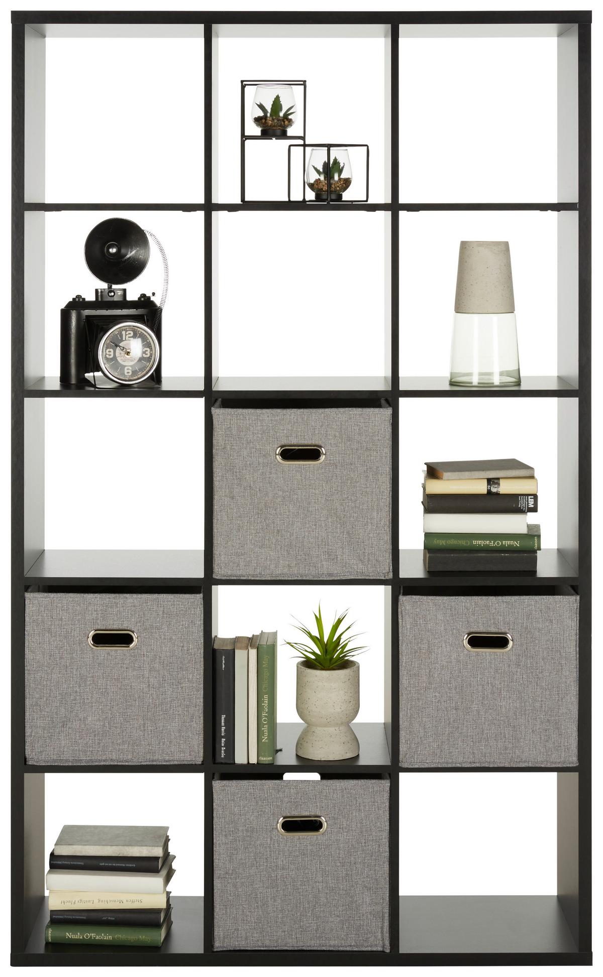 Raumteiler in Schwarz - Schwarz, MODERN, Holzwerkstoff (107,2/176,3/32,9cm) - Mömax