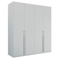 Omara S Klasičnimi Vrati Skat Pure, Siva - siva, Trend, kovina/leseni material (201/223/60cm) - Novel