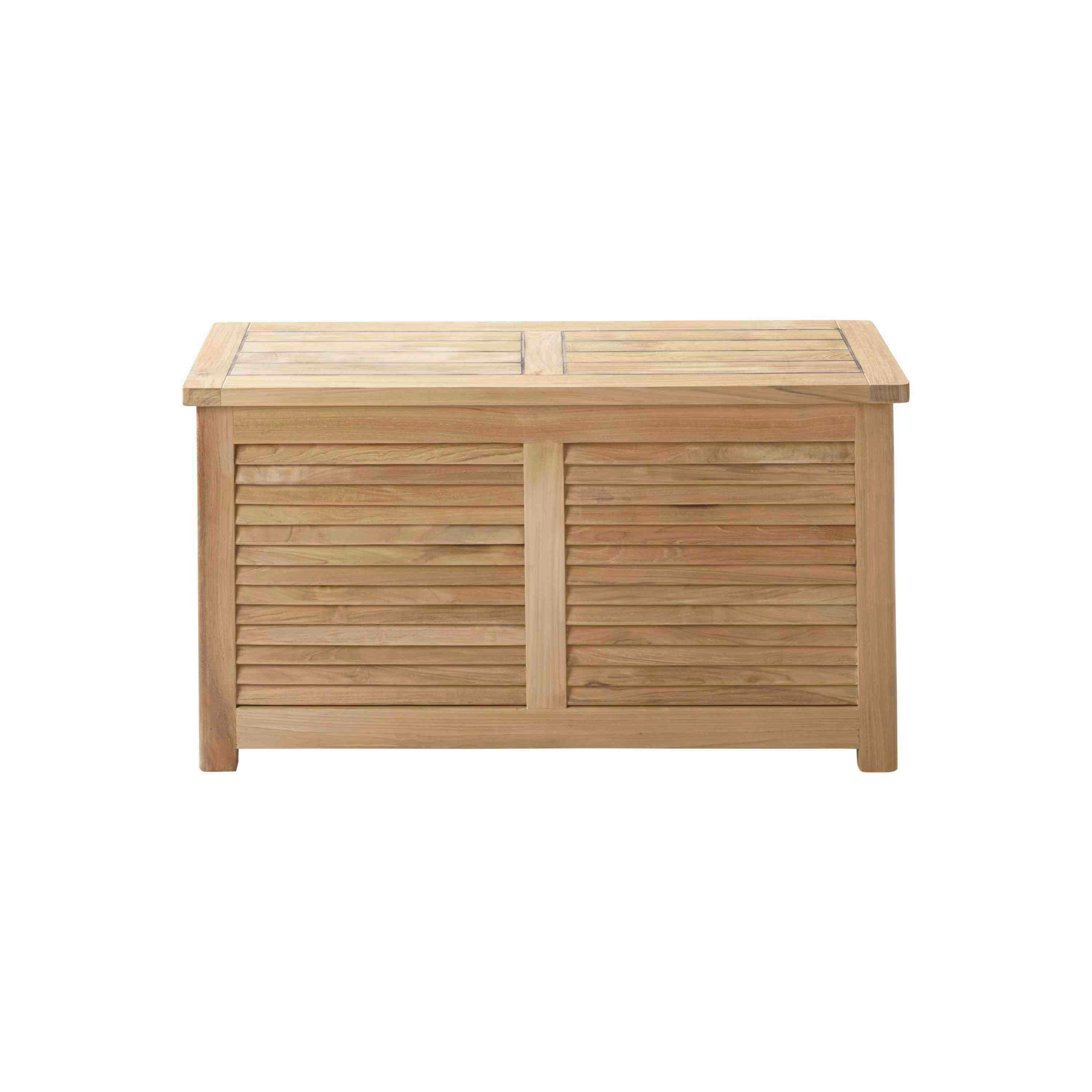 Truhe Classic ca. 90x48x30cm Teakholz - Teakfarben, ROMANTIK / LANDHAUS, Holz (90/48/30cm) - MID.YOU