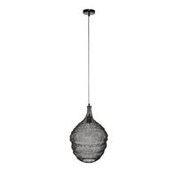 LAMPA WISZĄCA PENDANT LAMP LENA M BLACK - czarny, Design, metal (37/155cm) - Zuiver