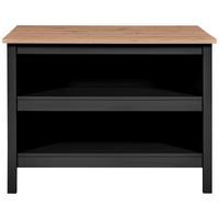 Konyhasziget Helina - fekete/Artisan tölgy, Trend, faalapú anyag (124/92/75cm)