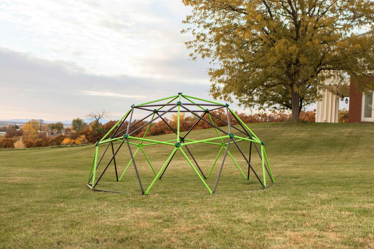 Klettergerüstgeodome Hellgrün - Hellgrün, KONVENTIONELL, Metall (335/168cm)
