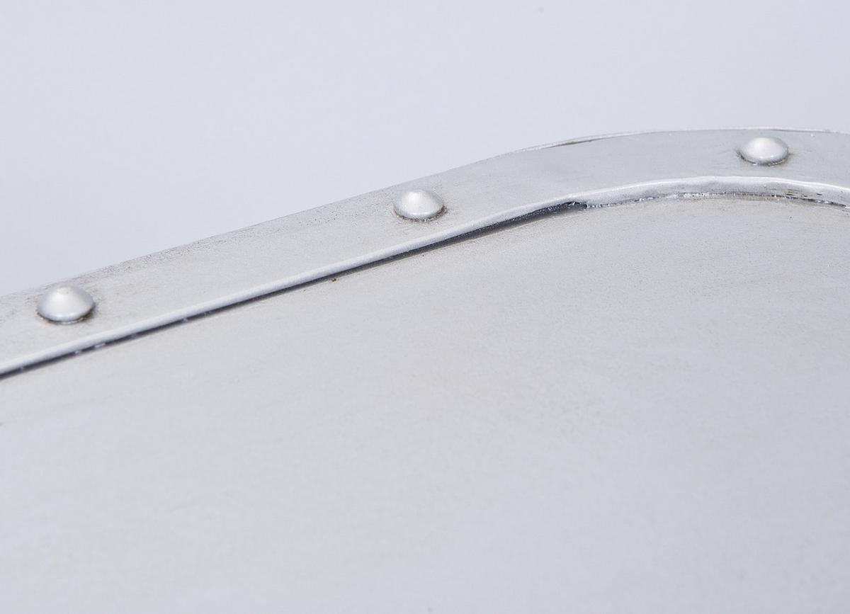 Couchtisch in Silberfarbe - Silberfarben, Design, Metall (110/70/45cm) - MID.YOU