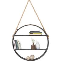 Falipolc Kerek 2 Polclappal Malik - barna/szürke, Lifestyle, fém (59/95/11cm) - Mömax